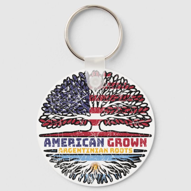 Argentina Argentine Argentinian US USA America Key Ring (Front)
