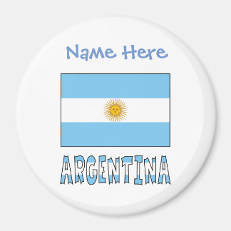 Argentina Argentine Flag Blue Personalisation Magnet