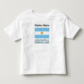Argentina Argentine Flag Personalised Toddler T-Shirt