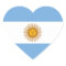 Argentina/Argentine Heart Flag