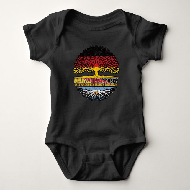Argentina Argentinian Deutsch Baum Baby Bodysuit (Front)