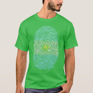 Argentina Argentinian Fingerprint Flag T-Shirt