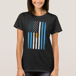 Argentina Argentinian Flag Football Soccer Sport T-Shirt