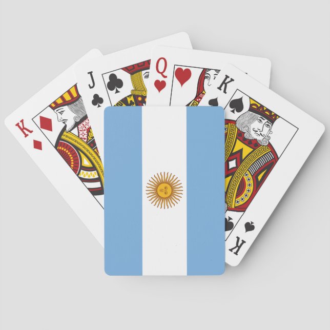 Argentina (Argentinian) Flag Playing Cards (Back)