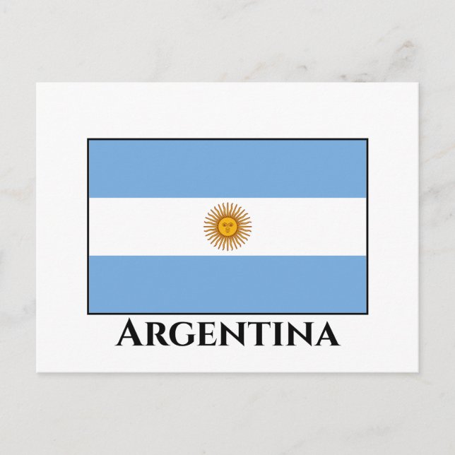 Argentina (Argentinian) Flag Postcard (Front)