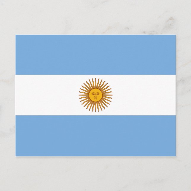 Argentina (Argentinian) Flag Postcard (Front)