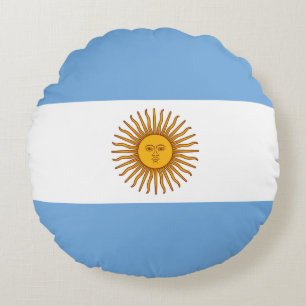 Argentina (Argentinian) Flag Round Cushion