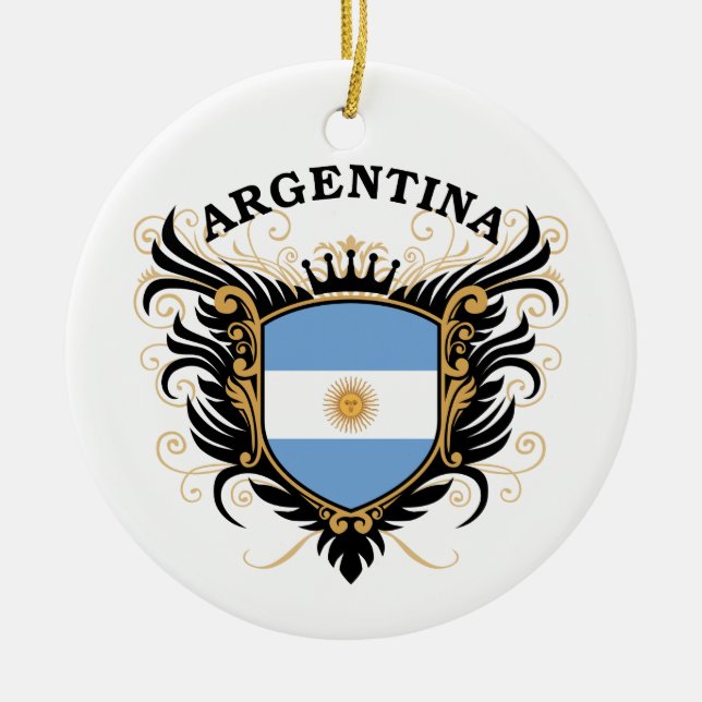 Argentina Ceramic Tree Decoration (Front)