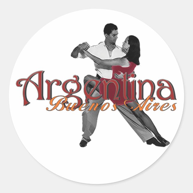 Argentina Classic Round Sticker (Front)