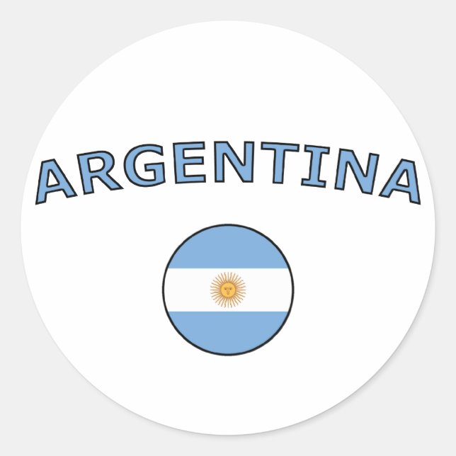Argentina Classic Round Sticker (Front)