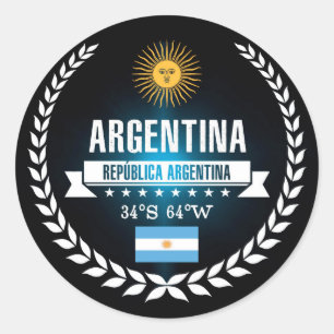 Argentina Classic Round Sticker