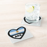 Argentina Country Code Flag Heart ARG