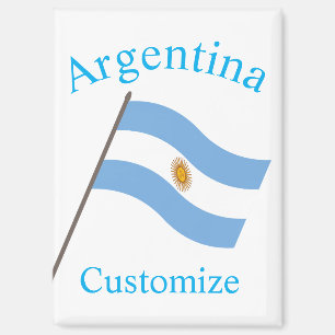 Argentina Country Flag Thunder_Cove Magnet