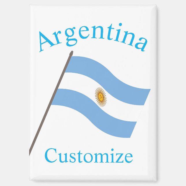 Argentina Country Flag Thunder_Cove Magnet (Front)