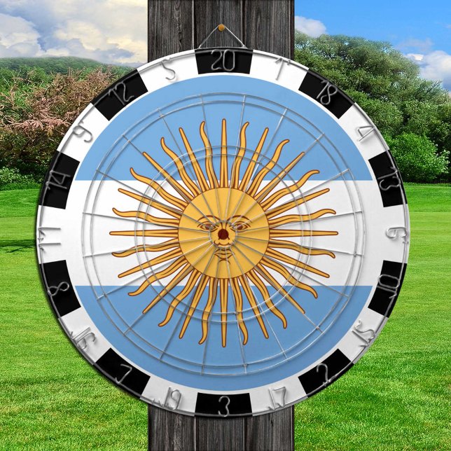 Argentina Dartboard & Argentinian Flag /game board (Creator Uploaded)