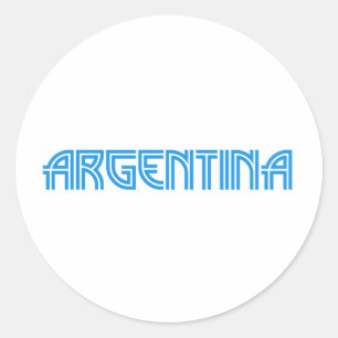 Argentina design! classic round sticker