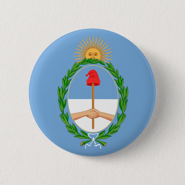 argentina emblem 6 cm round badge (Front)