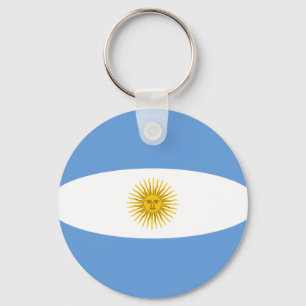 Argentina Fisheye Flag Keychain