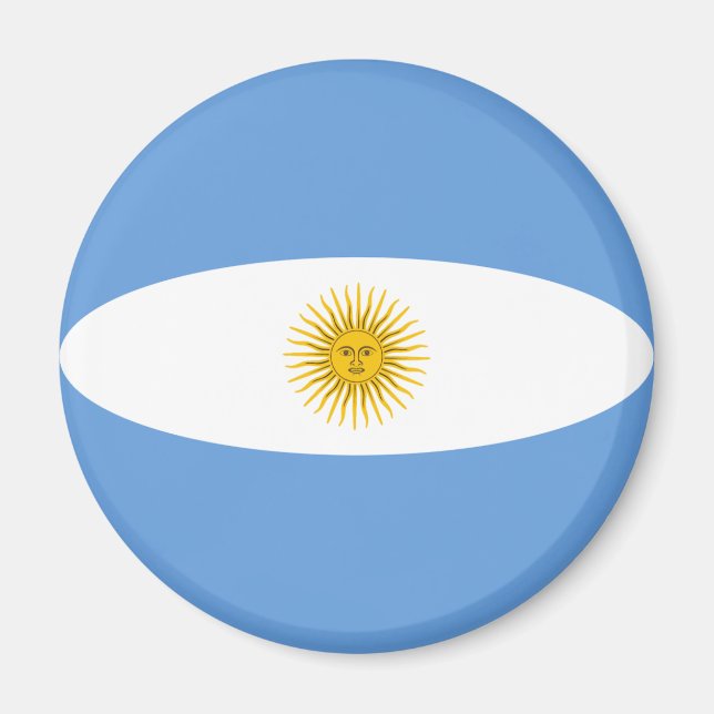 Argentina Fisheye Flag Magnet (Front)