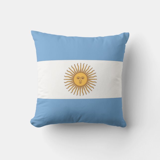 Argentina Flag American MoJo Pillow (Front)