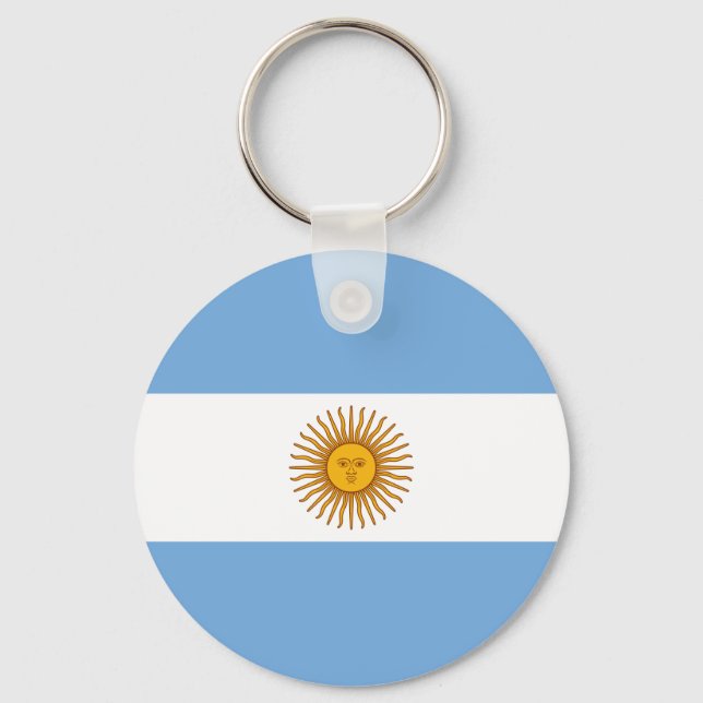 Argentina Flag AR Key Ring (Front)