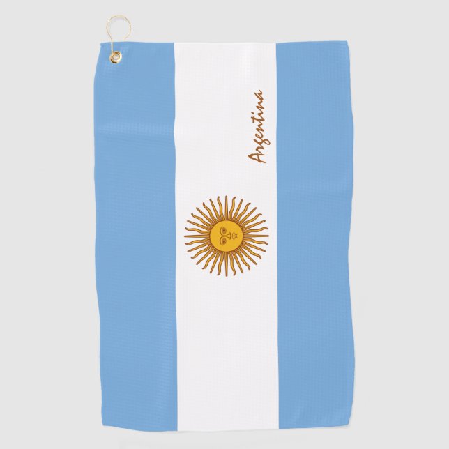 Argentina Flag & Argentina golf holiday /sports Towel (Front)