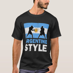 Argentina Flag Argentine Boxing Club Vintage T-Shirt