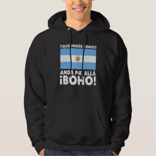 Argentina Flag Argentine Pride Funny Speech of Arg Hoodie