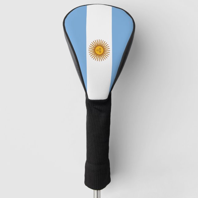Argentina Flag Argentinian Patriotic Golf Head Cover (Front)