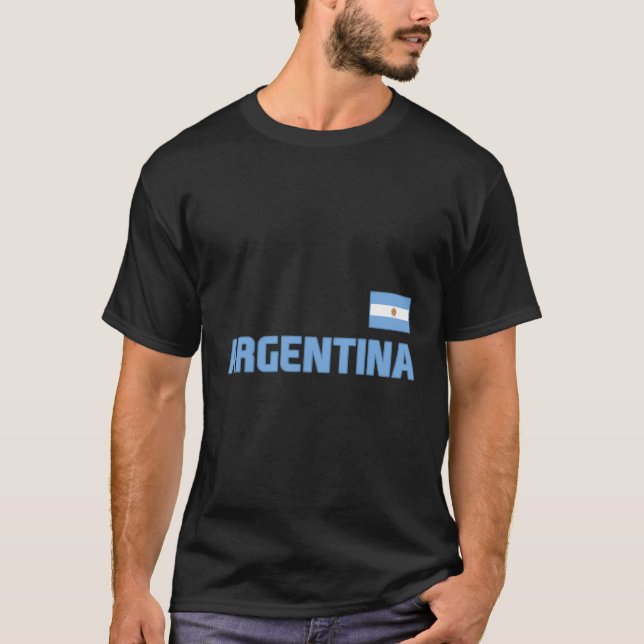 Argentina Flag Argentinian Pride International Cou T-Shirt (Front)