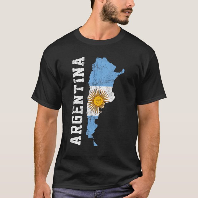 argentina flag, argentinian T-Shirt (Front)