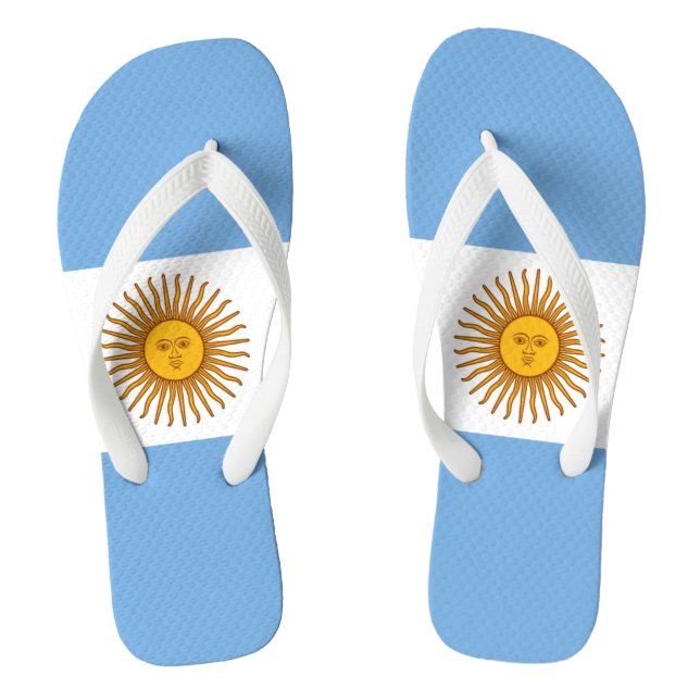 Argentina flag Bandera De Argentina Jandals (Footbed)