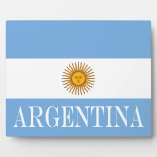 Argentina flag Bandera De Argentina Plaque