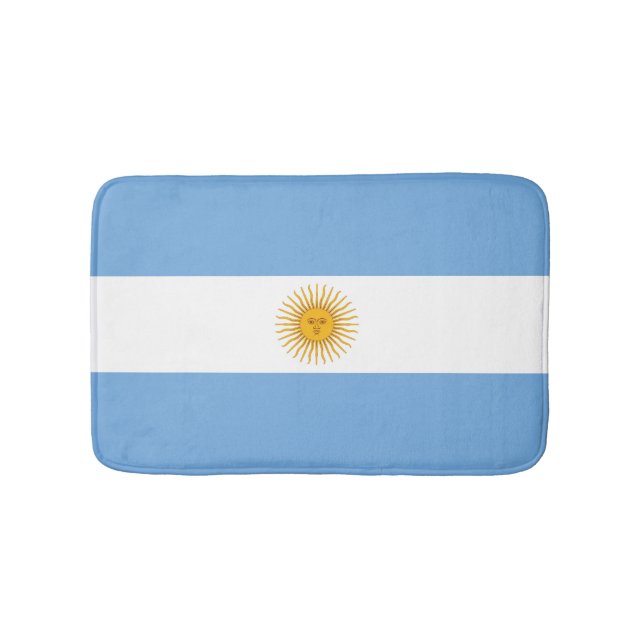 Argentina flag bath mat (Front)
