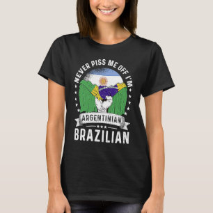 Argentina Flag Brazil Grown Humour Citizen Pride T-Shirt
