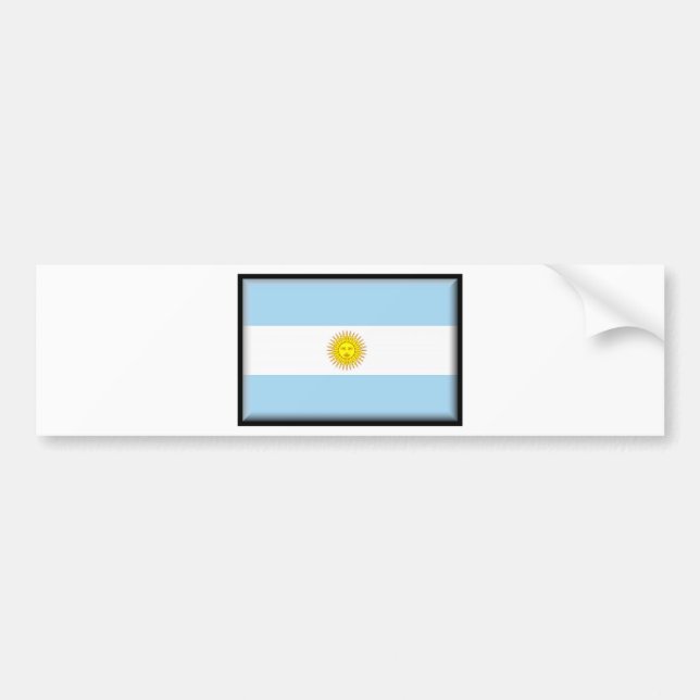 Argentina Flag Bumper Sticker (Front)