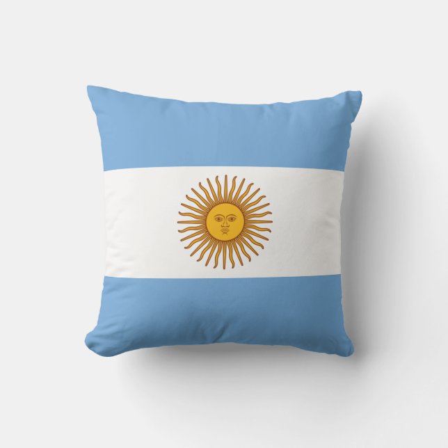 Argentina Flag Cushion (Front)