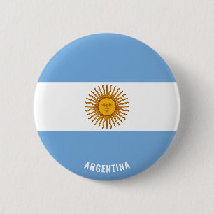Argentina Flag Cute Patriotic 6 Cm Round Badge