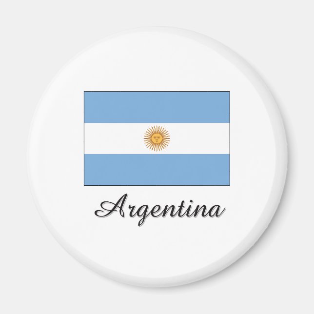 Argentina Flag Design Magnet (Front)