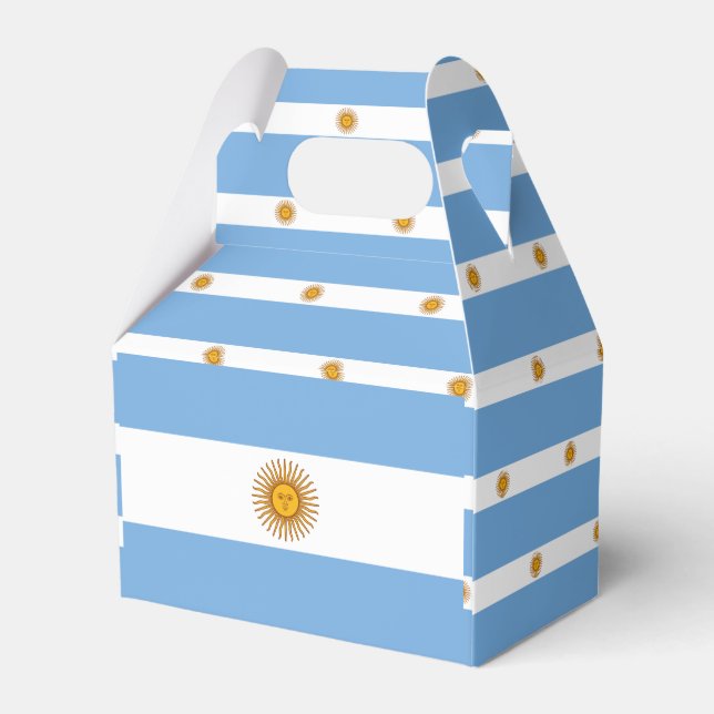 Argentina Flag Favour Box (Back Side)