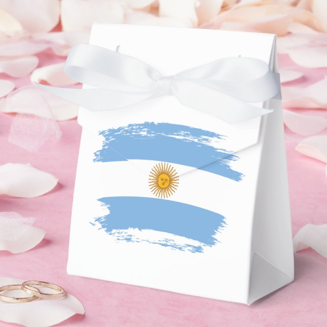 Argentina flag favour box (Wedding)