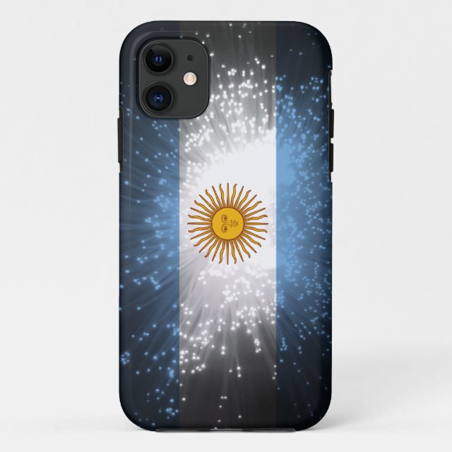 Argentina Flag Firework Case-Mate iPhone Case (Back)