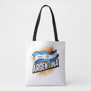 Argentina Flag Football Fan Shirt 2026 Tote Bag