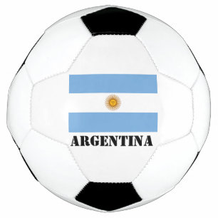 Argentina Flag Footballs Soccer Argentine Blue Ball