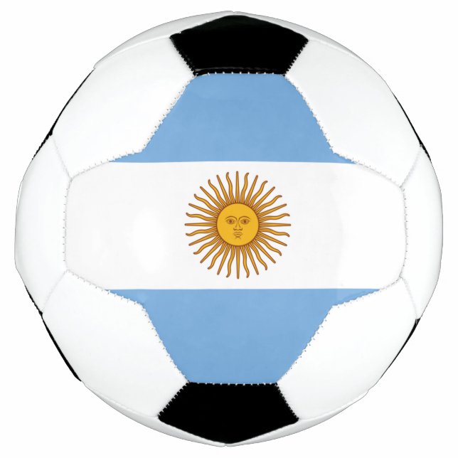 Argentina Flag Footballs Soccer Argentine Blue  So Ball (Front)
