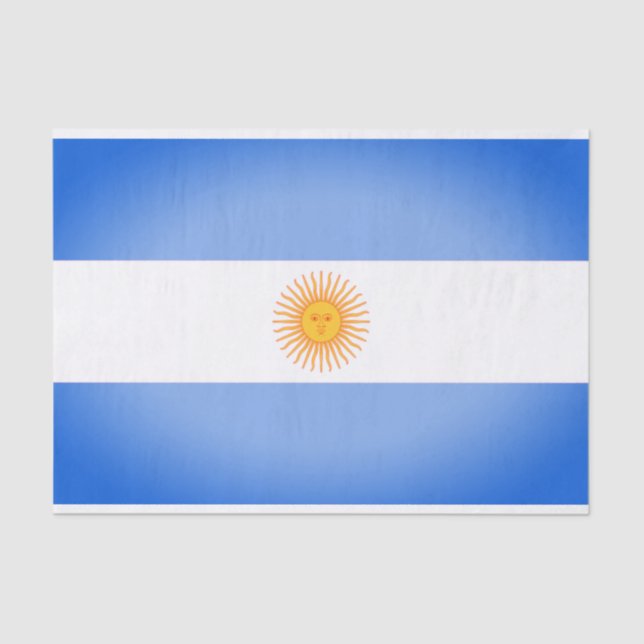 Argentina Flag Gift Tissue Paper (Front)