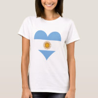 Argentina flag heart