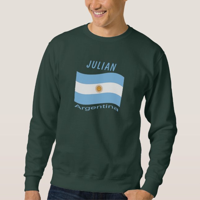 Argentina Flag Hoodie (Front)