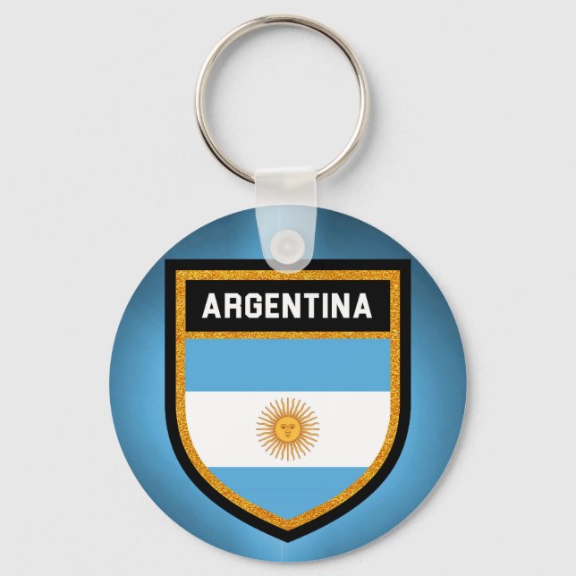 Argentina Flag Key Ring (Front)