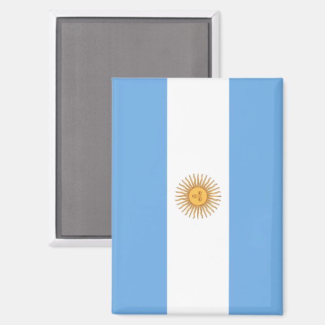 Argentina Flag Magnet Patriotic Fridge Decor (Front/Back)